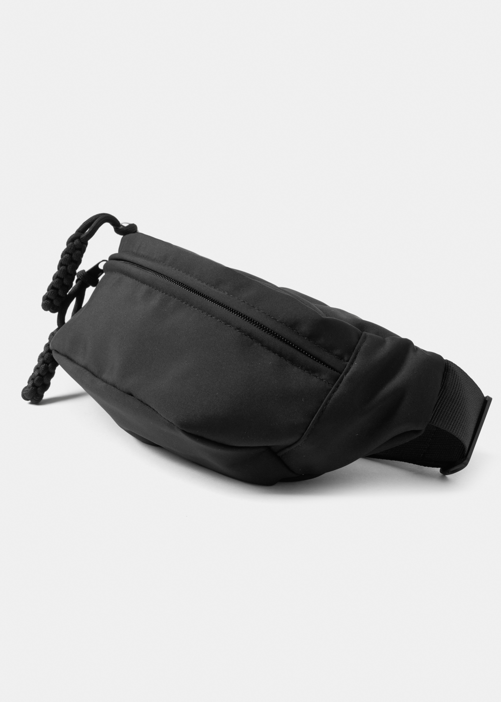 Black Multi-Pocket Belt Bag 